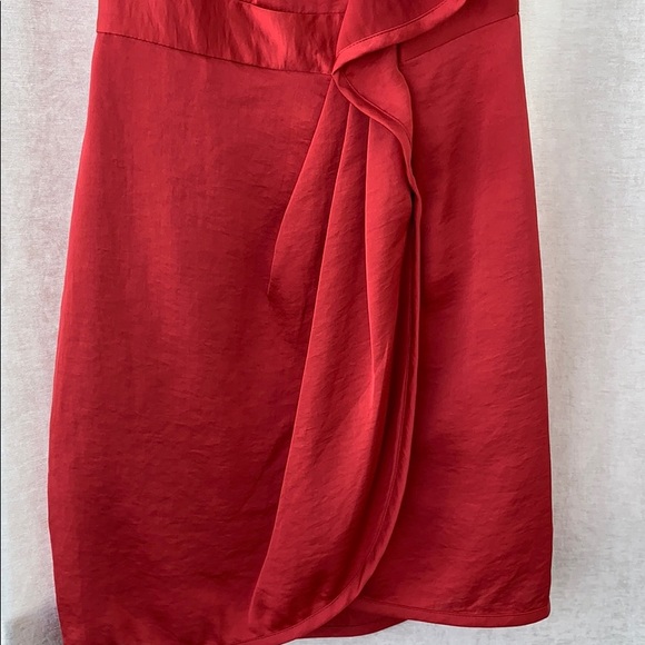 BCBG, BCBGeneration One Shoulder Ruffle Mini Dress - Picture 6 of 16